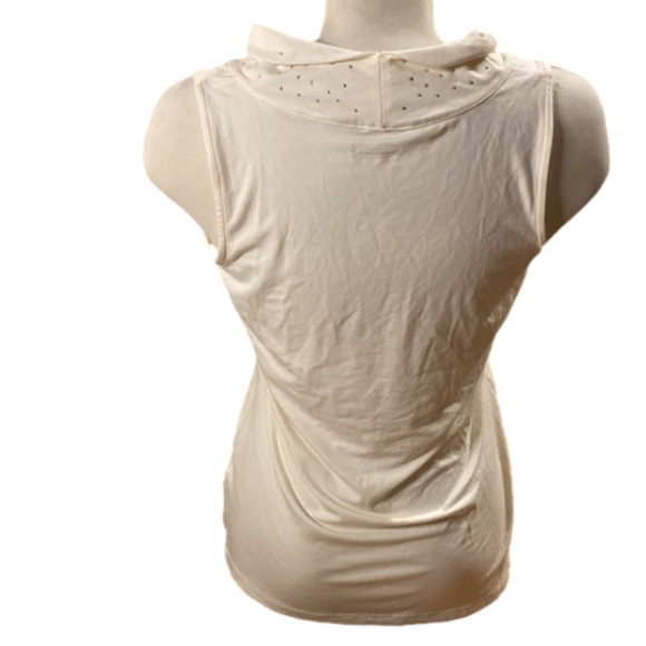 NORTHERN Reflections Women’s White/Cream Cowl Neck Tank Top (Size Small) - Picture 3 of 8
